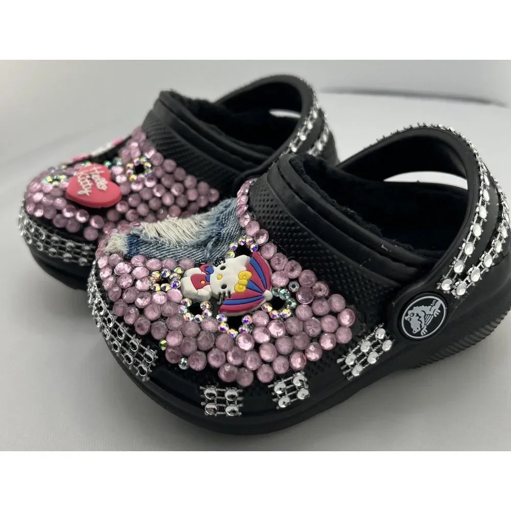 Unique One of a Kind - Hello Kitty‎ Crocs - Dual Comfort - Size: C4
